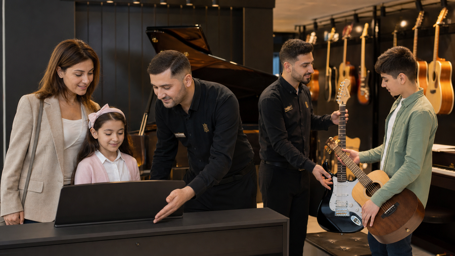 Peşəkar Musiqiçi Heyəti ilə Alət Seçimi: Royal.az-da Doğru Məsləhət Niyə Vacibdir? - Royal.az blog üçün özgün mağaza və müştəri şəkli