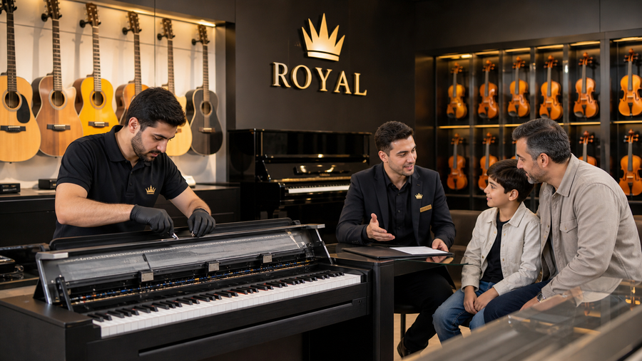 Satışdan Sonrakı Xidmət və Servis: Musiqi Aləti Alarkən Niyə Royal.az Seçilməlidir? - Royal.az blog üçün özgün mağaza və müştəri şəkli