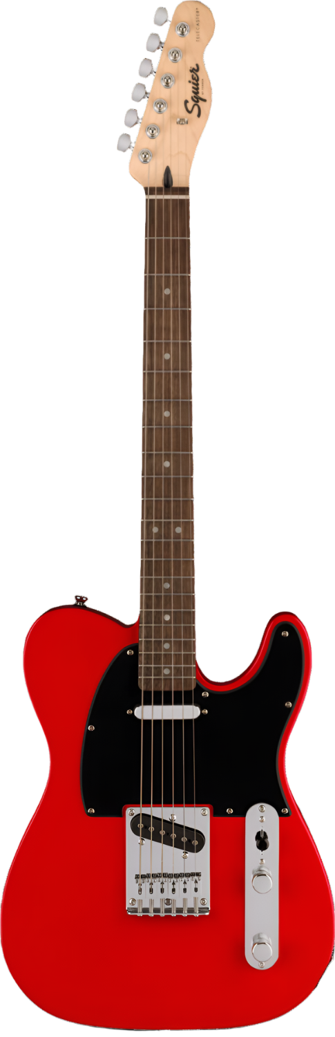 SQUIER Sonic Tele, Laurel Fing, Black Pickg, Torino Red