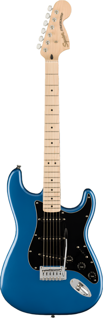 SQUIER Affinity Series Strat Maple Fing, Black Pickg, Lake Placid Blue