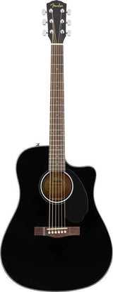 FENDER CD-60SCE Dreadnought, Walnut Fingerboard, Black