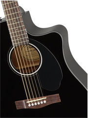 FENDER CD-60SCE Dreadnought, Walnut Fing, Black