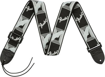 Fender Monogrammed Straps Black LT gray DK grey