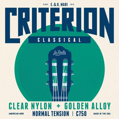 Labella C750 Criterion™ Classical Guitar, Clear Nylon
