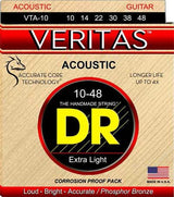 DR Strings VTA-10 Veritas Phosphor Bronze Round-Core Ex Lt 10-48