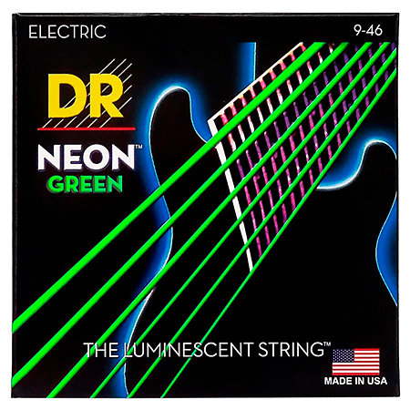 NEON Green Electric 9-46 Lite-N-Heavy,2-NGE-9/46