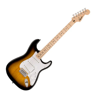 SQUIER Sonic Strat Maple Fing, White Pickg, 2-Color Sunburst