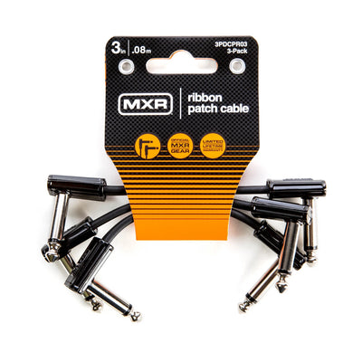 Dunlop MXR® 3 INCH RIBBON PATCH CABLE - 3 PACK 3PDCPR03