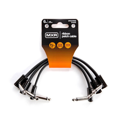 Dunlop MXR® 6 INCH RIBBON PATCH CABLE - 3 PACK 3PDCPR06