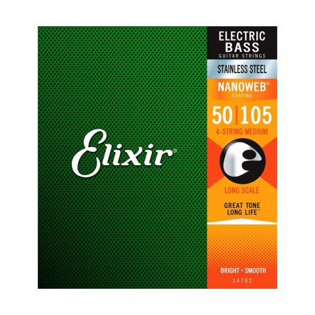 Elixir 14702 Bass SS NW 4ltMed 050