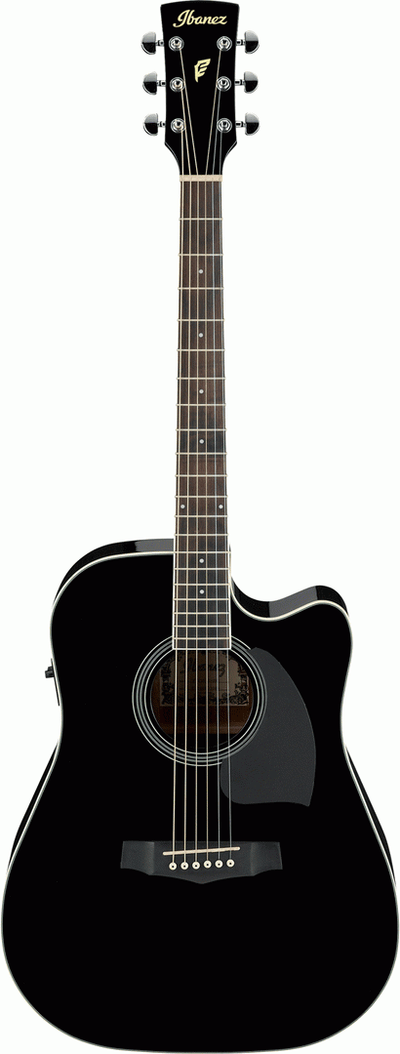 Ibanez PF15ECE BK electro acoustic guitar (Black)
