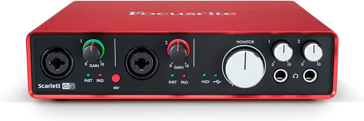 Focusrite Scarlett 6i6 (2nd Gen) USB Audio Interface - Royal | Musiqi Alətləri mağazası