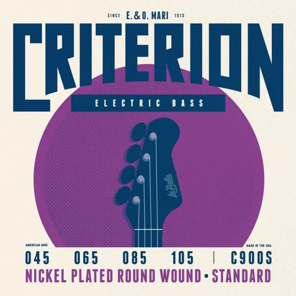 Criterion C900S Criterion™ Bass, Nickel Round Wound – 45-105