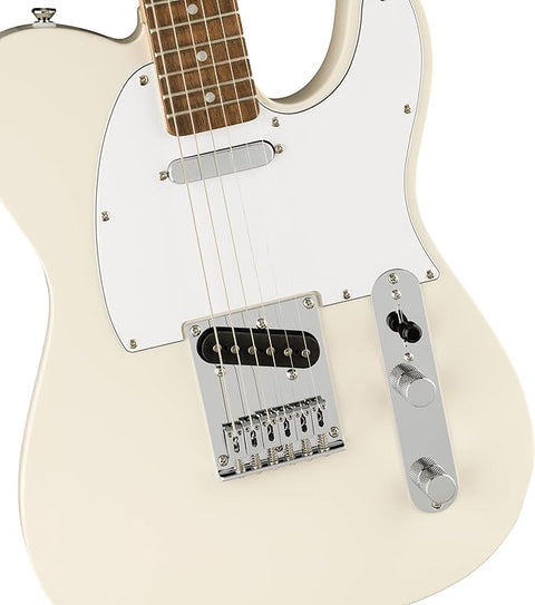 SQUIER Affinity Series Tele, Laurel Fing, White Pickg, Olympic White
