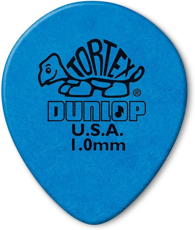 Dunlop 413R1.0 Tortex® Tear Drop Blue 1 mm