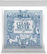 Струны для классической гитары Ernie Ball Ernesto Palla Clear & Silver с петлей, калибр 28-42 (P02403)