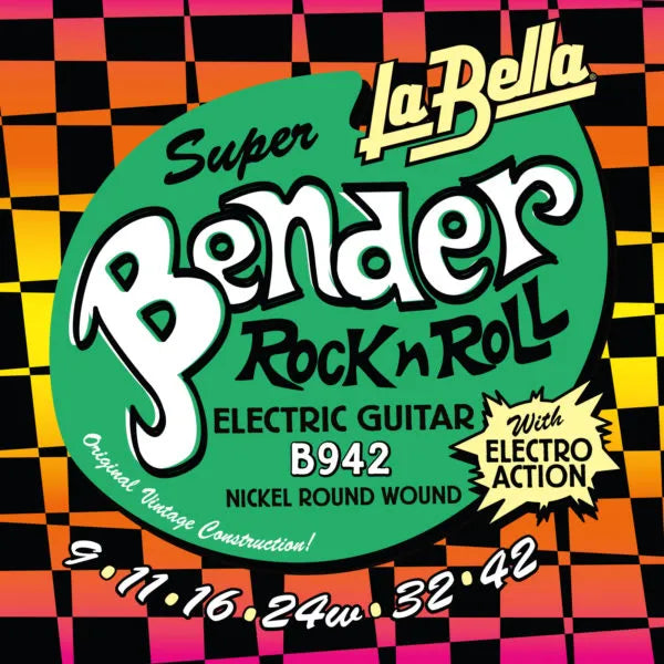 Bender B942 Super Bender Electric Guitar Strings 9-42 - Royal | Musiqi Alətləri mağazası