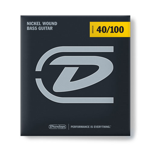 Dunlop DBN40100 Nickel Wound Electric Bass Strings, 40-100