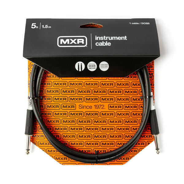 Dunlop MXR® 5 FT STANDARD INSTRUMENT CABLE - STRAIGHT / STRAIGHT DCIS05