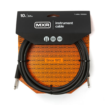 Dunlop MXR® 10 FT STANDARD INSTRUMENT CABLE - RIGHT / STRAIGHT DCIS10
