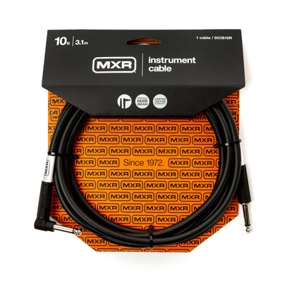 Dunlop MXR® 10 FT STANDARD INSTRUMENT CABLE - RIGHT / STRAIGHT DCIS10R
