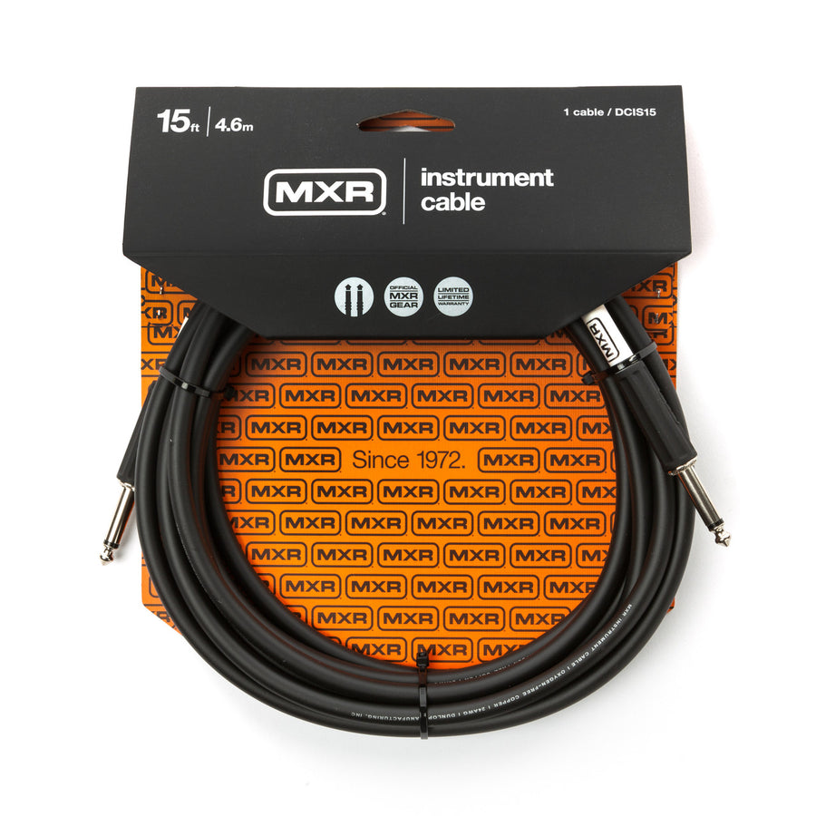 Dunlop MXR® 15 FT STANDARD INSTRUMENT CABLE - STRAIGHT / STRAIGHT DCIS15 - Royal | Musiqi Alətləri mağazası