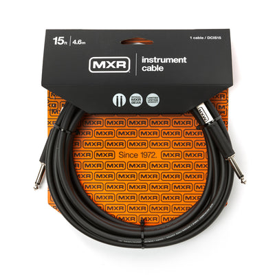 Dunlop MXR® 15 FT STANDARD INSTRUMENT CABLE - STRAIGHT / STRAIGHT DCIS15