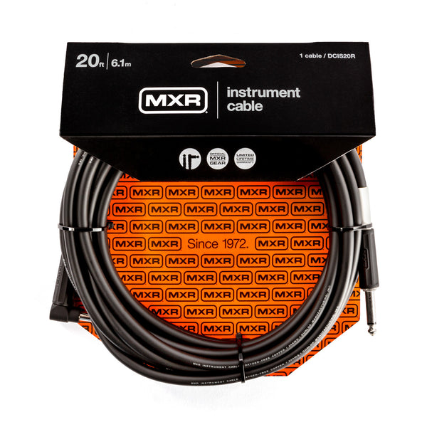 MXR® 20 FT STANDARD INSTRUMENT CABLE - RIGHT / STRAIGHT DCIS20R