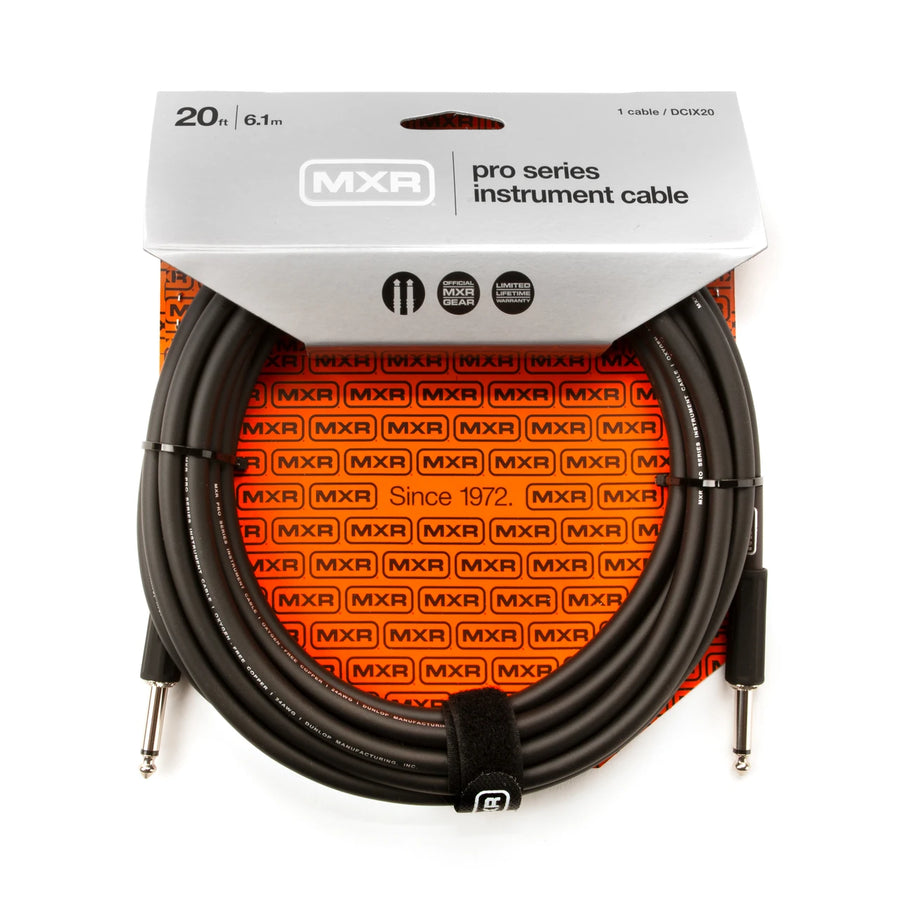 Dunlop MXR® 20 FT PRO SERIES INSTRUMENT CABLE - STRAIGHT / STRAIGHT DCIX20