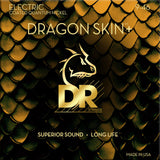 DR DEQ-9/46 DRAGON SKIN+ Coated Quantum Nickel Electric Guitar Strings Light to Medium 9-46