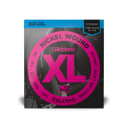 Daddario EXL170-5 45-130 Regular Light Long Scale 5-String Bass Strings&nbsp;