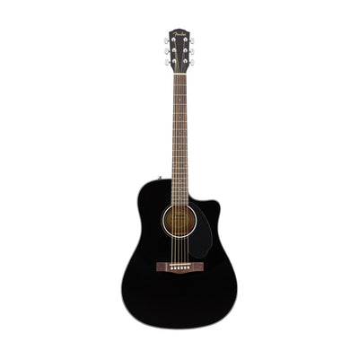 FENDER CD-60SCE Dreadnought, Walnut Fing, Black