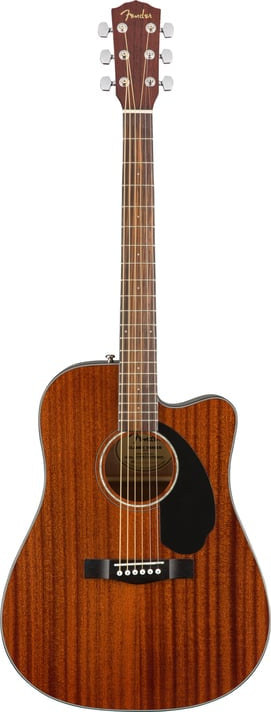 FENDER CD-60SCE Dreadnought, Walnut Fing, All-Mahogany