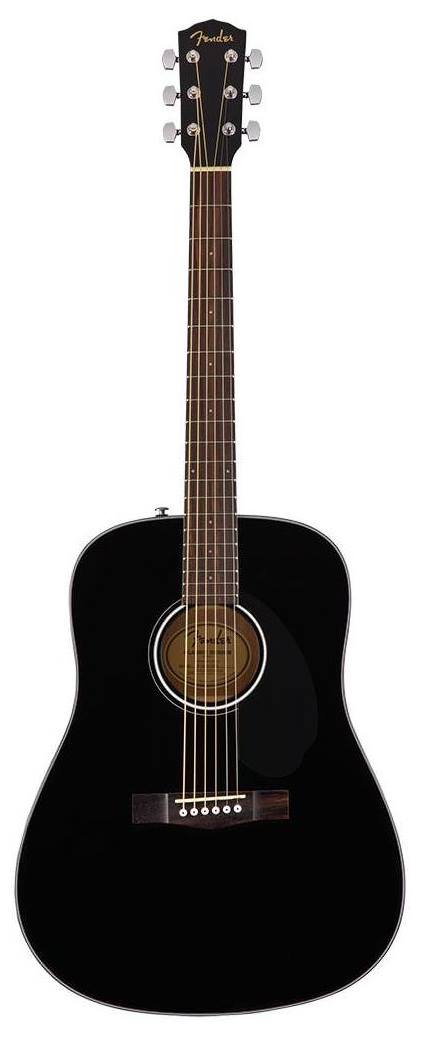 FENDER CD-60S Dreadnought, Walnut Fing, Black
