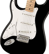 FENDER Sonic Stratocaster Left-Handed, Maple Fingerboard, White Pickguard, Black TELECASTER TOR