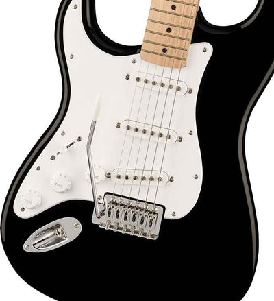 FENDER Sonic Stratocaster Left-Handed, Maple Fingerboard, White Pickguard, Black TELECASTER TOR