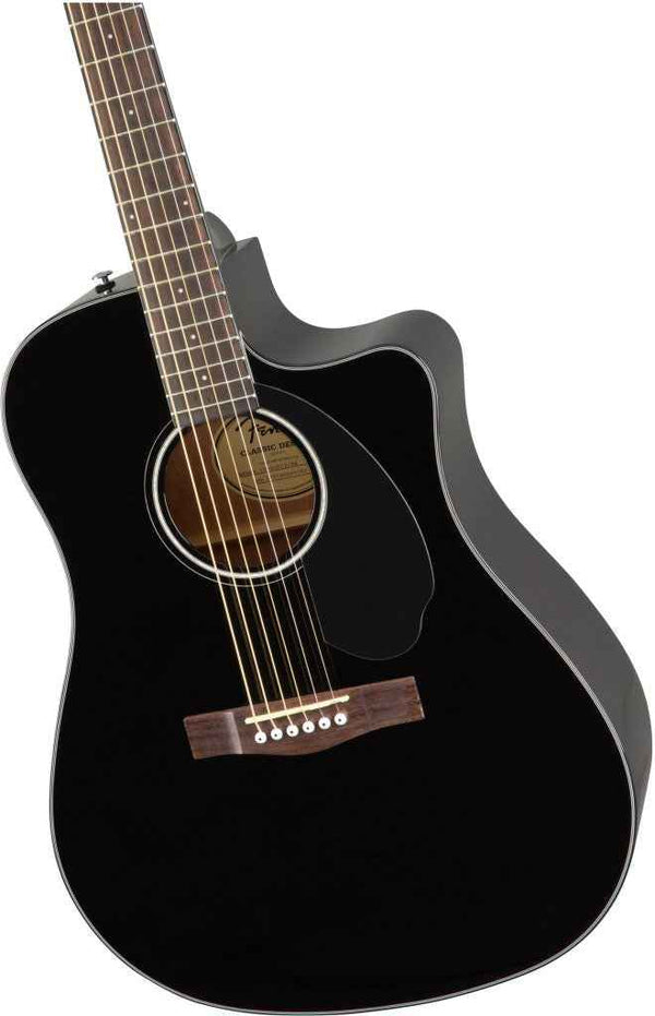 Fender CD-60SCE electro acoustic guitar (Black)