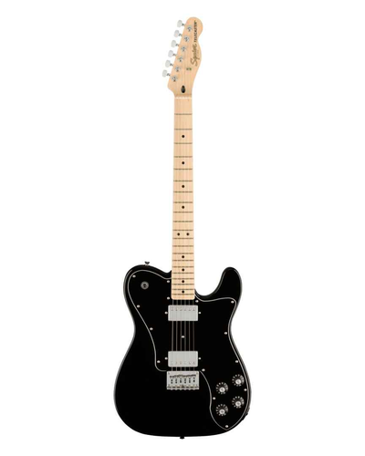 SQUIER Affinity Series Tele Deluxe, кленовый гриф, черная накладка, черный цвет