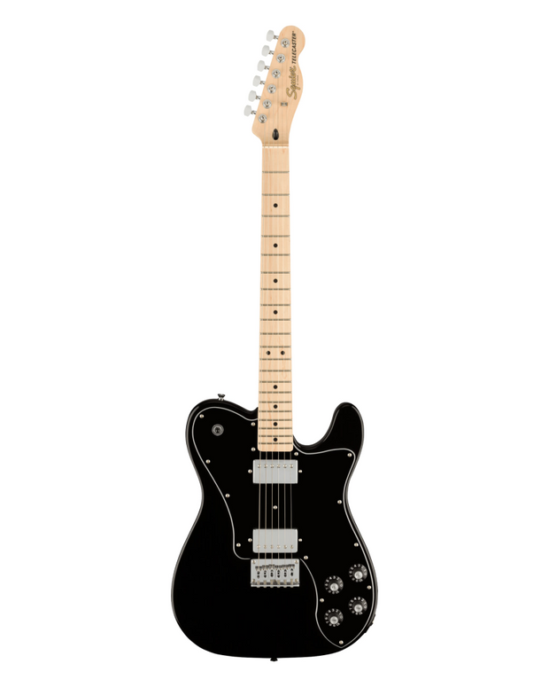 SQUIER Affinity Series Tele Deluxe, Maple Fing, Black Pickg, Black
