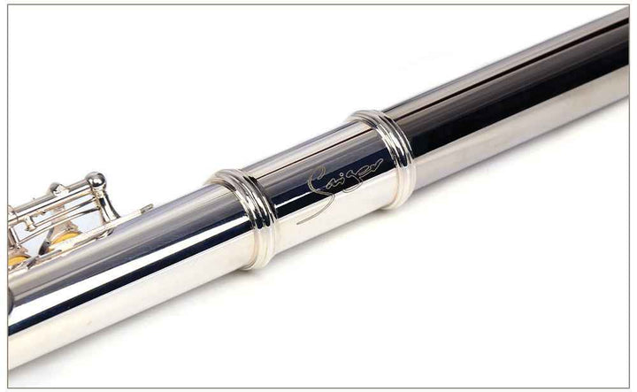 Smiger Silver Plated Flute with leather case WYFL-25