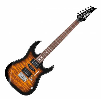 IBANEZ GRX70QA-SB HSS electric guitar (Sunburst)