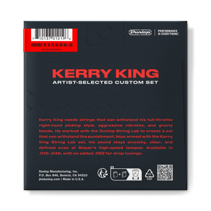 Dunlop STRING LAB SERIES KERRY KING GUITAR STRINGS 10-52 KKN1052 - Royal | Musiqi Alətləri mağazası