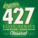 La Bella 427 Elite – Clear Nylon, Silver-Plated