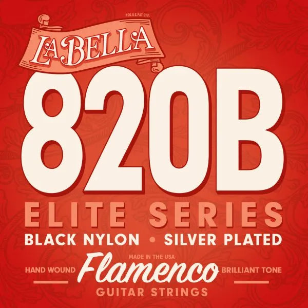 Labella 820B Elite – Flamenco, Black Nylon