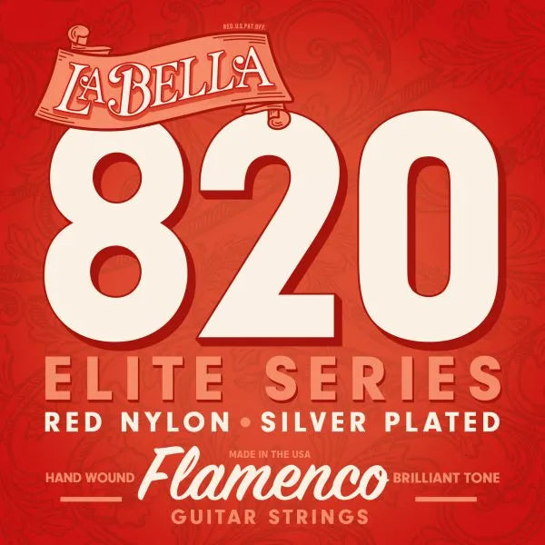 Labella 820 Elite – Flamenco, Red Nylon