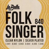 La Bella 840 Folksinger – Clear Nylon