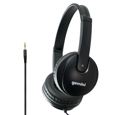 Профессиональные диджейские наушники Gemini DJX-200 BK - удобные для студии.