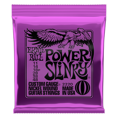 Ernie Ball Power Slinky Nickel Wound Electric Guitar Strings - 11-48 Gauge