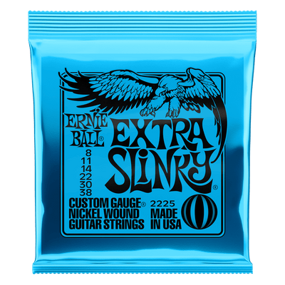 Ernie Ball - Extra Slinky Nickel Wound Electric Guitar Strings 8-38 Gauge