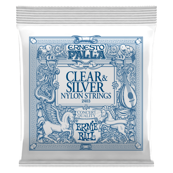 Ernie ball Ernesto Palla Nylon Classical Guitar Strings - Clear & Silver